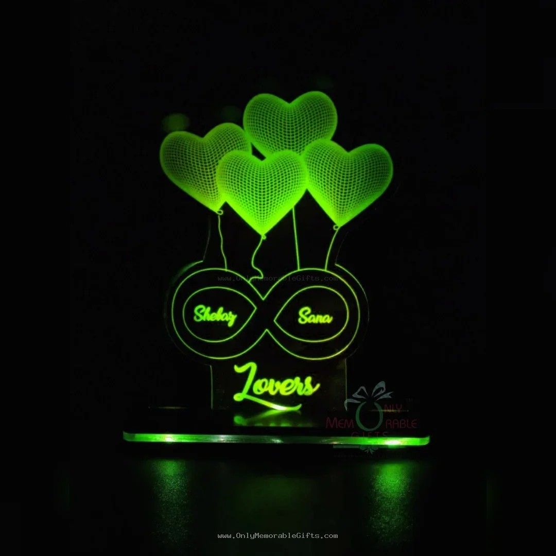 3D ACRYLIC LED HEART BALLOON LAMP - Image 4