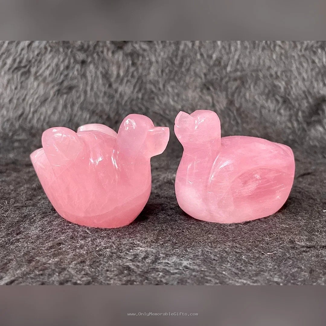 Rose Quartz Duck - Image 3