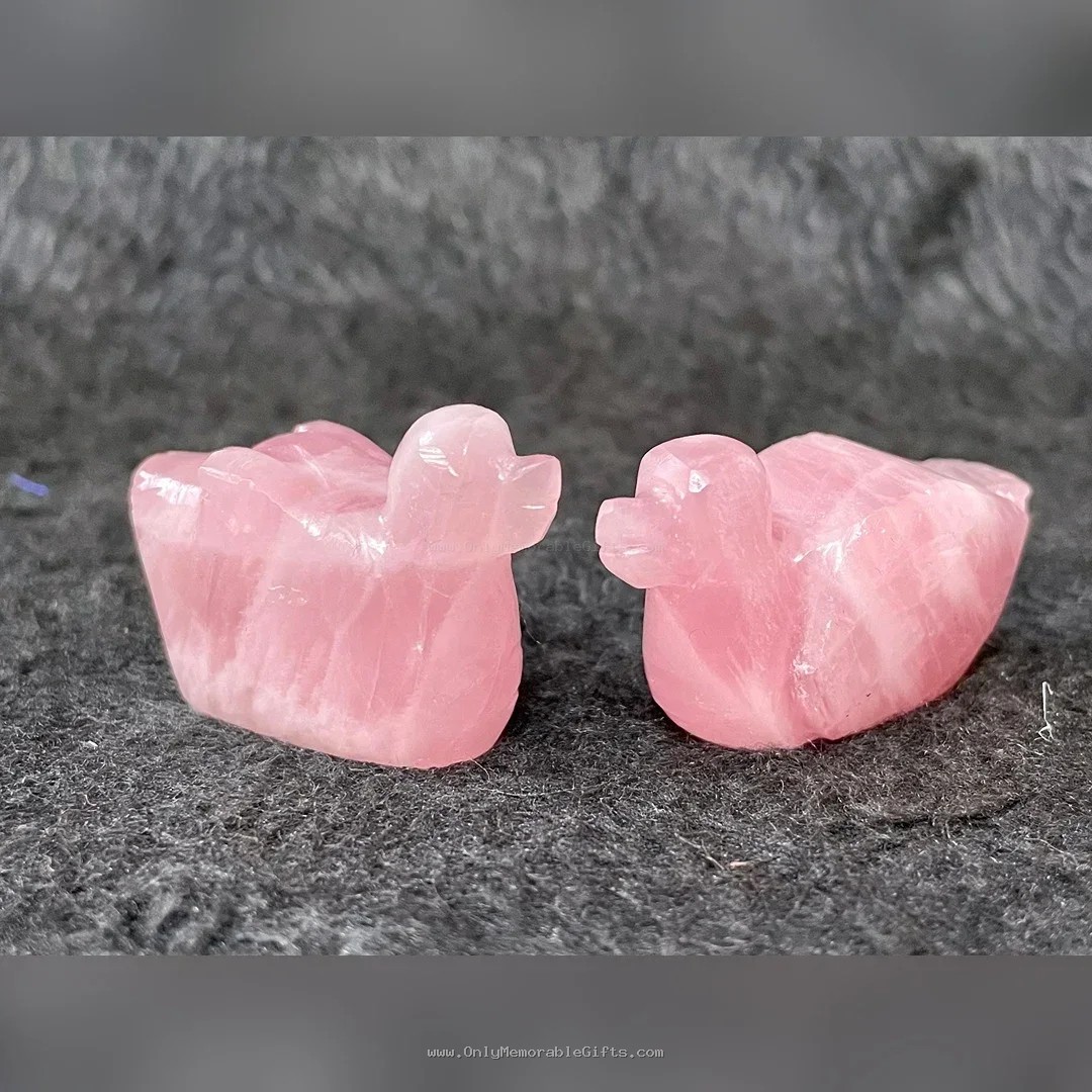 Rose Quartz Duck