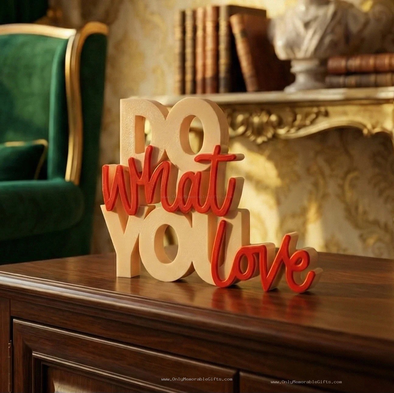 Do What You Love 3D Printed Sign | Motivational Desk Decor - Image 4