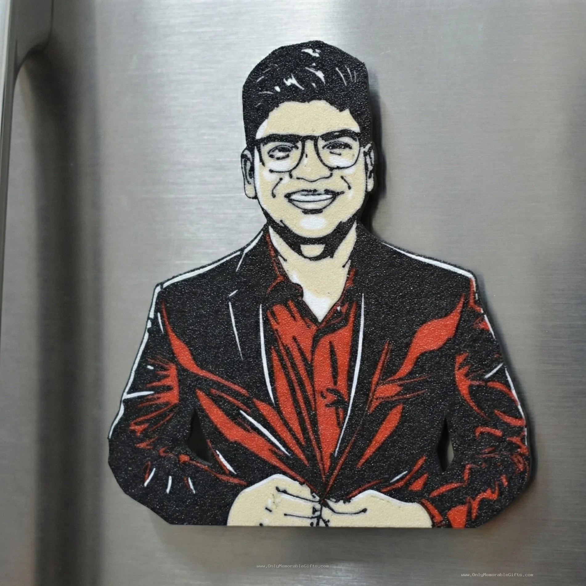 Custom 3D Printed Caricature Fridge Magnets