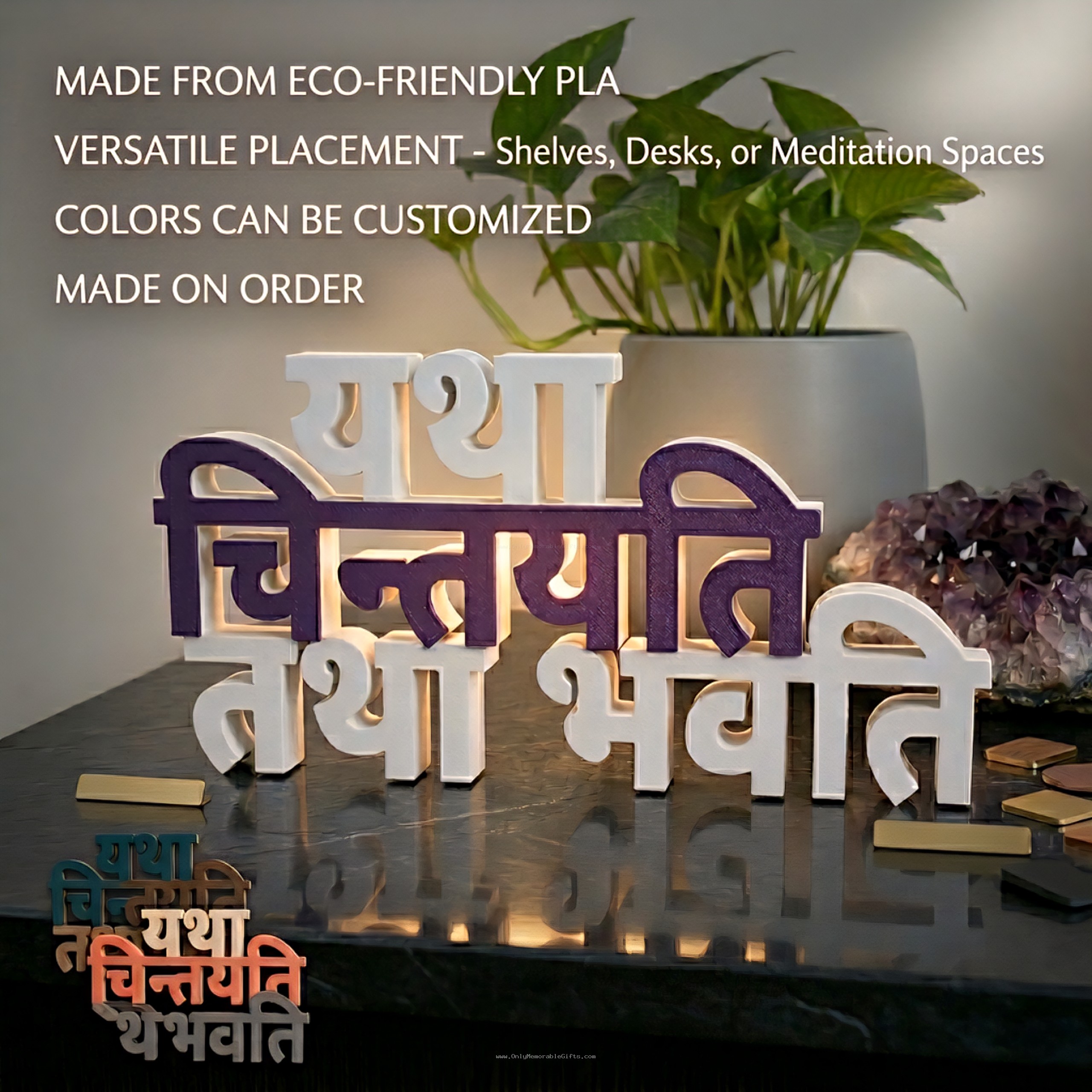 mindfulness décor showpiece
