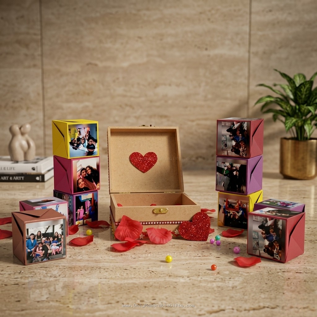 Personalized cube photo keepsake gift