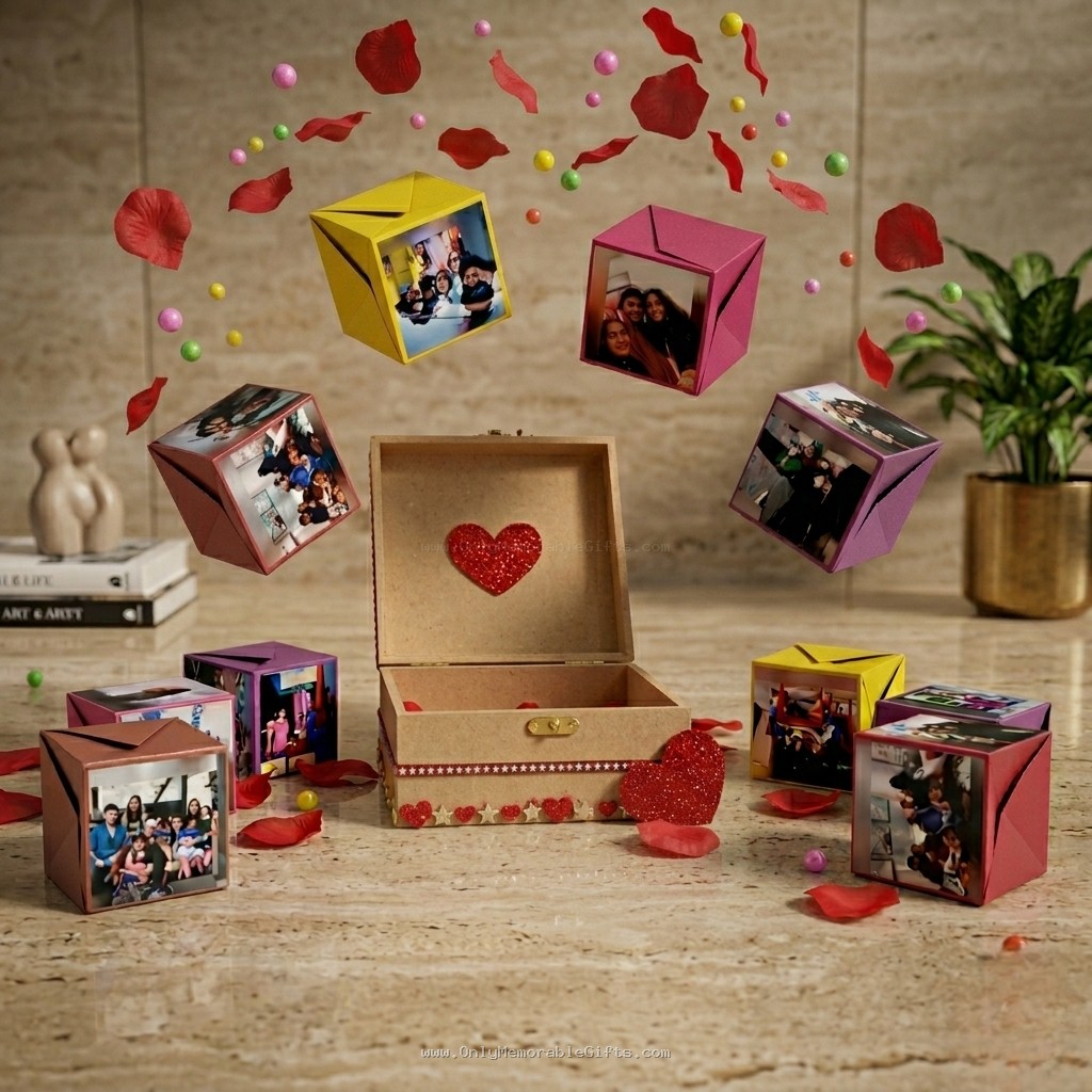 Personalized anniversary explosion photo gift