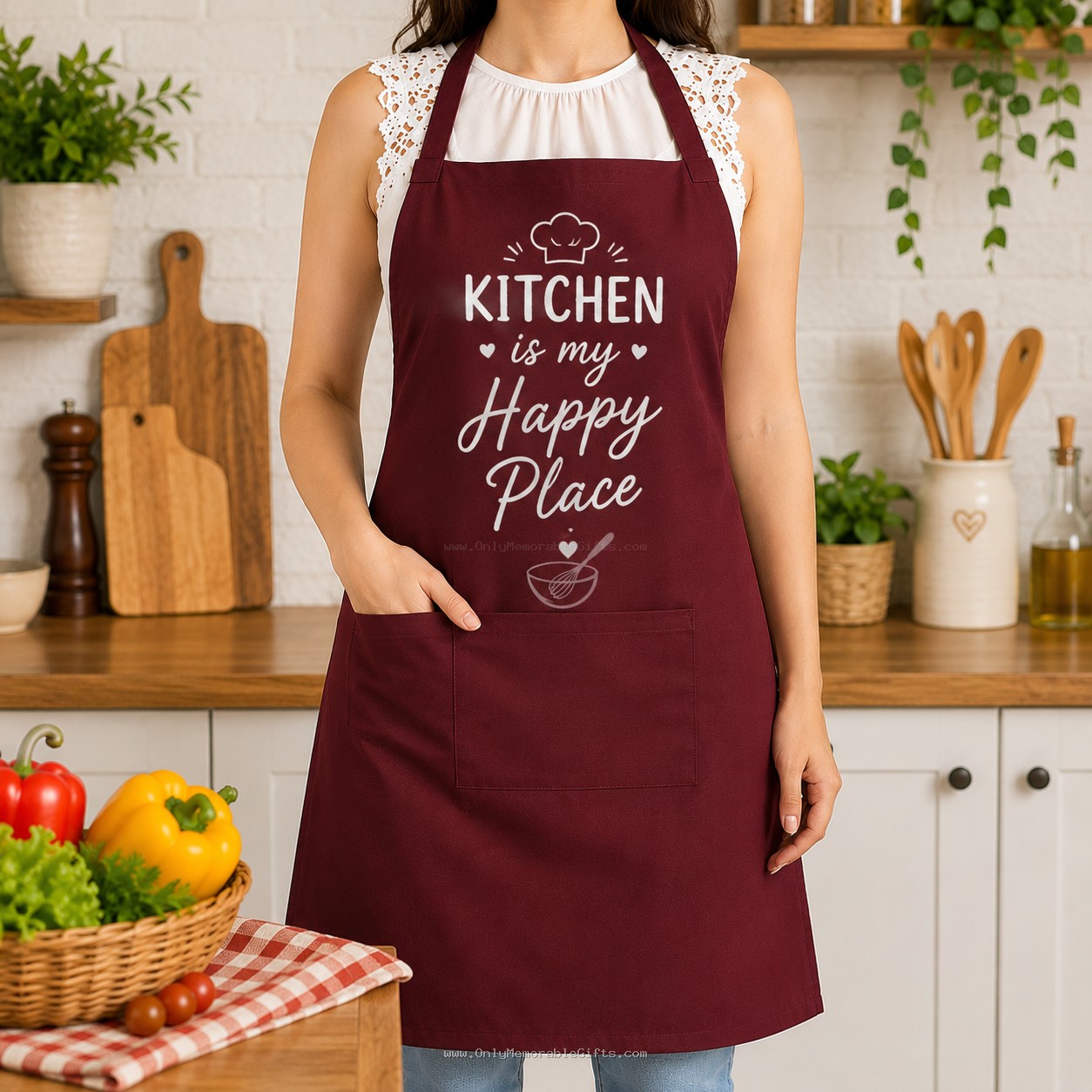 Premium quality cooking apron with name