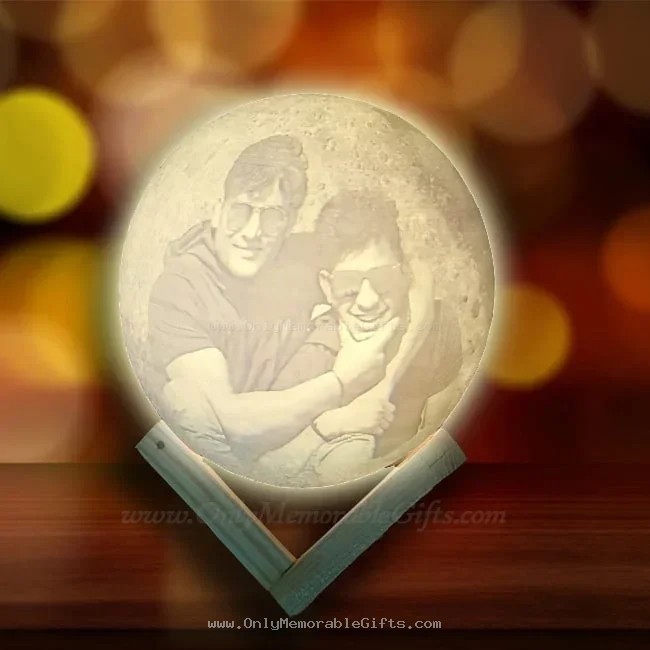 Personalized 3D Moon Lamp - Image 2
