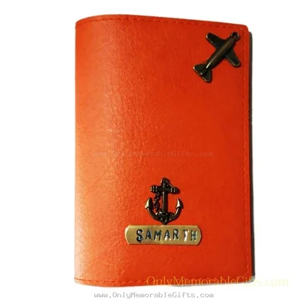 Orange Passport Cover