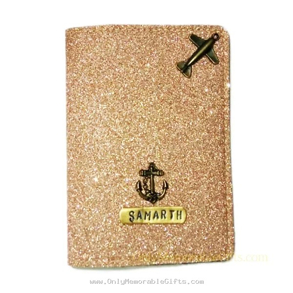 Gold Glittery Passport Cover