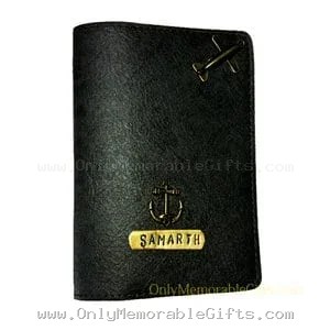 Black Leather Touch Passport Cover