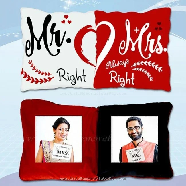 Customized anniversary cushion gift for couples