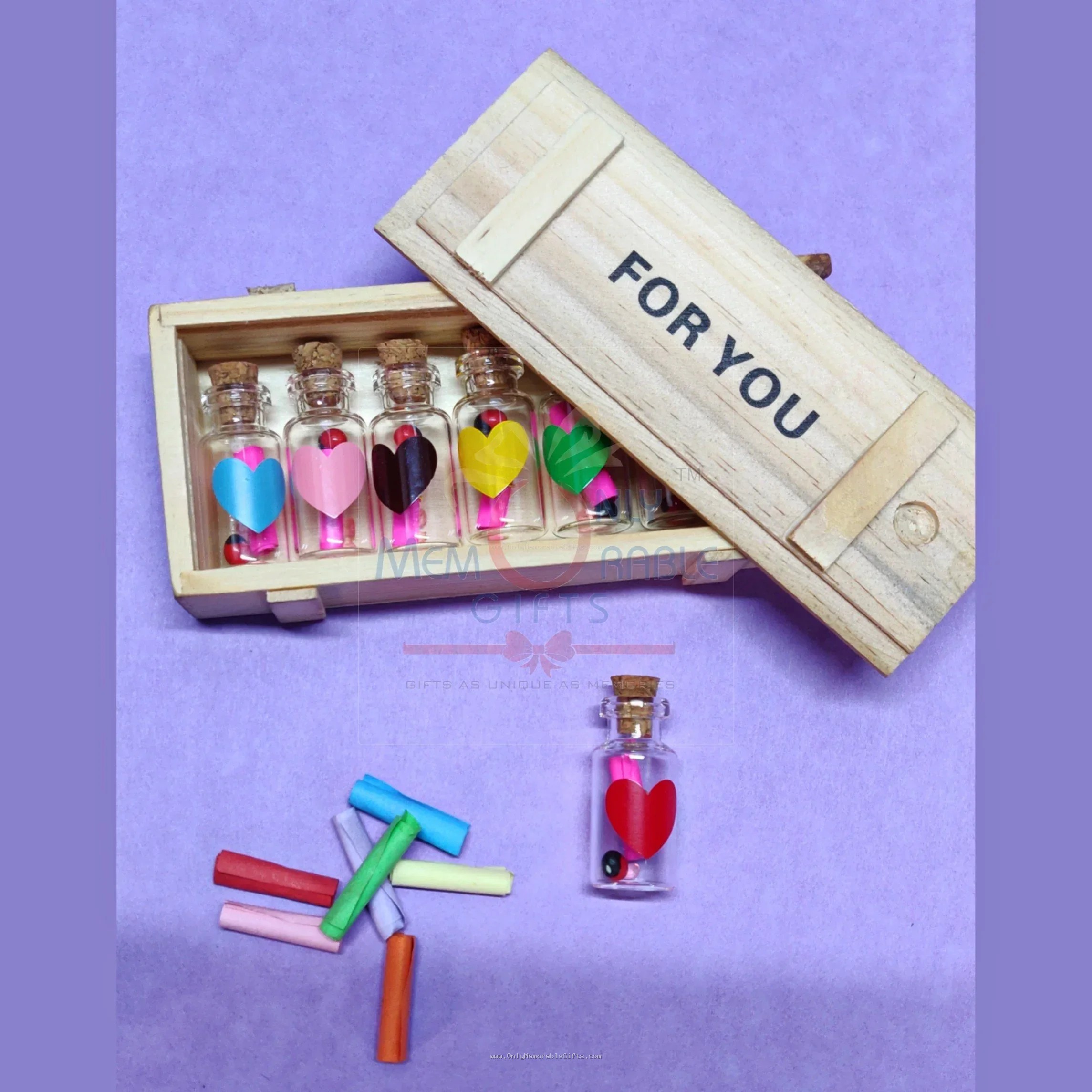 Message in bottle romantic gift