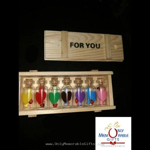 Tiny love notes bottle collection