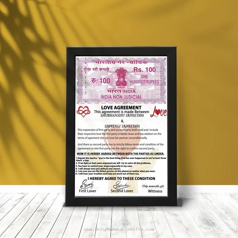 Agreement Frame