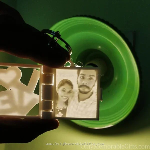 Personalized Photo Glow Keychain – Custom Light-Reveal Photo Gift - Image 4