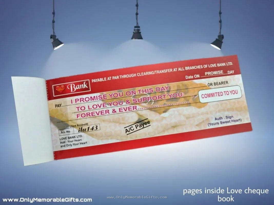 LOVE CHEQUE BOOK - Image 5