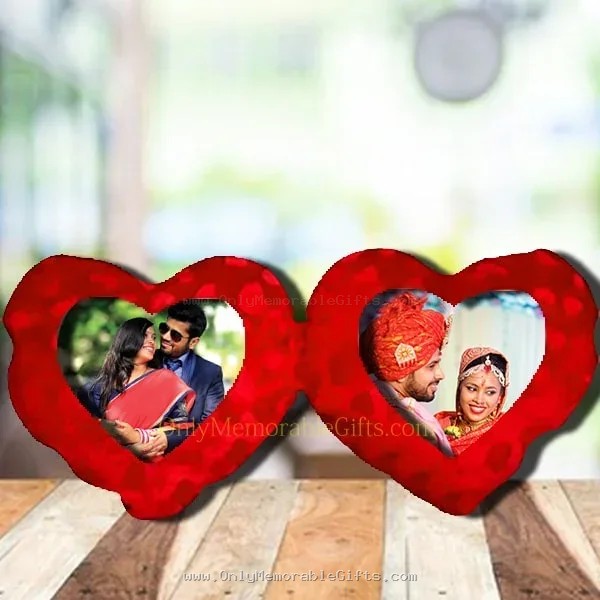 Double Heart Cushion - Image 2