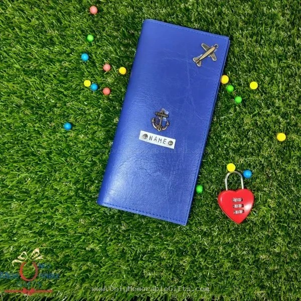 BLUE PASSPORT ORGANIZER