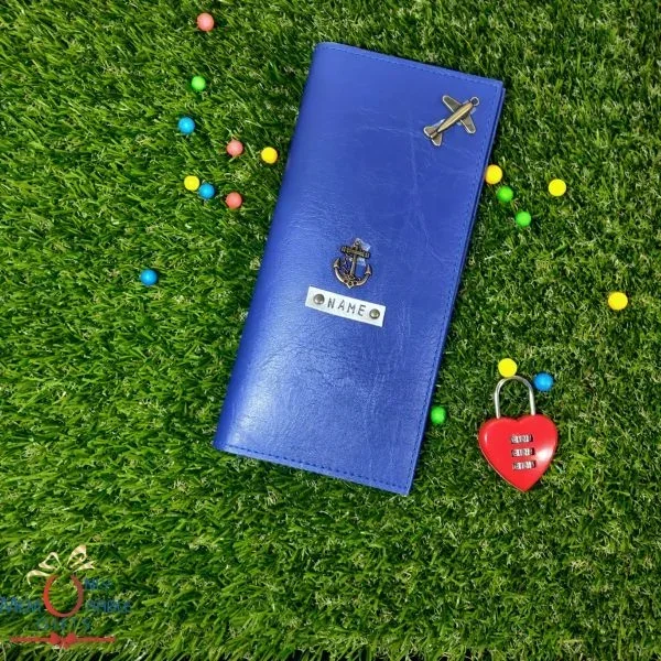BLUE PASSPORT ORGANIZER
