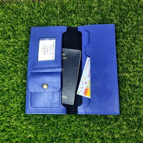 Alternative view of BLUE PASSPORT ORGANIZER