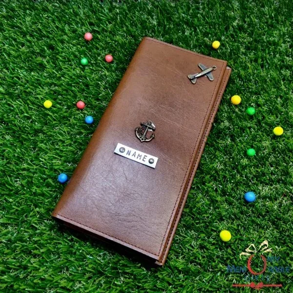BROWN PASSPORT ORGANIZER