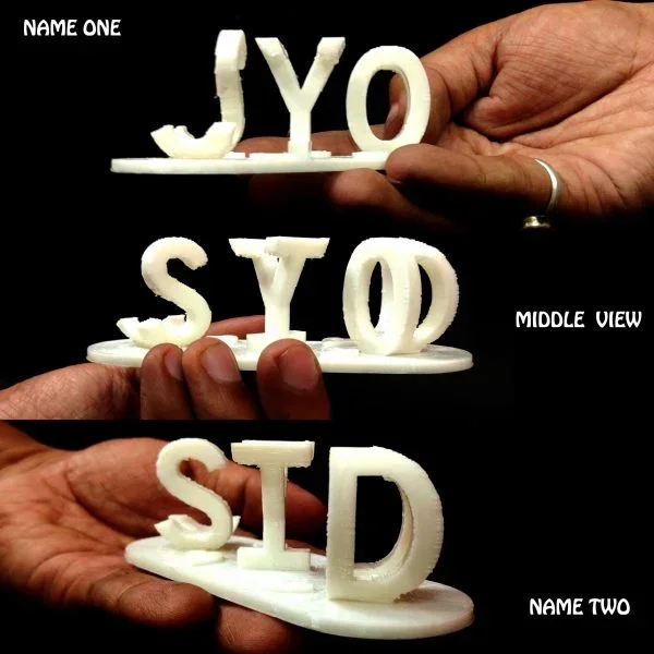 Personalized 3D Flip Name – Custom Name Display