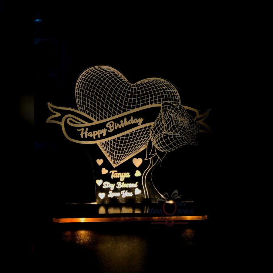 Led Heart Lamp