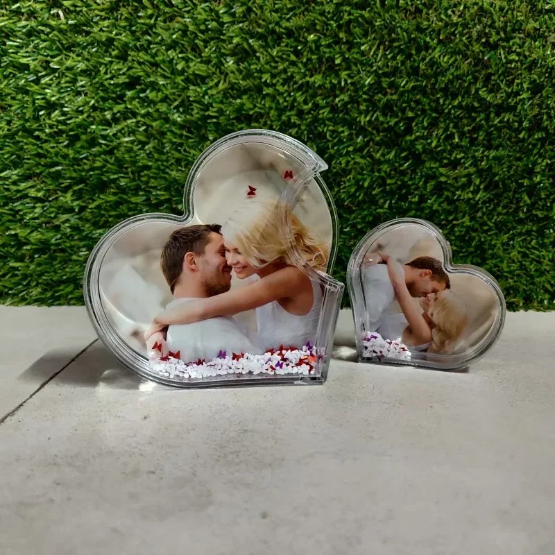 Alternative view of HEART PHOTO CRYSTAL