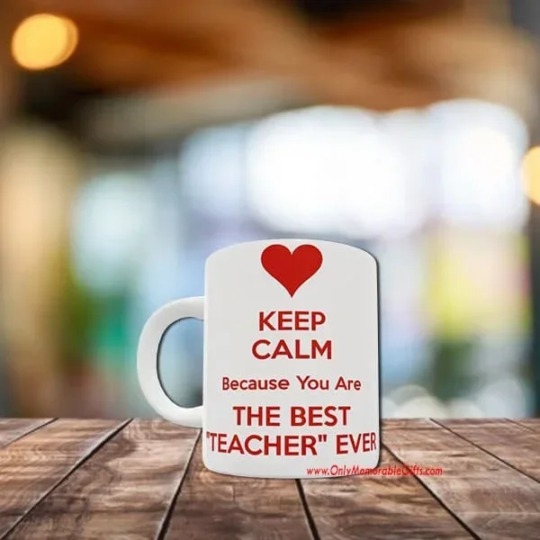 Alternative view of Keep calm Teacher's Mug