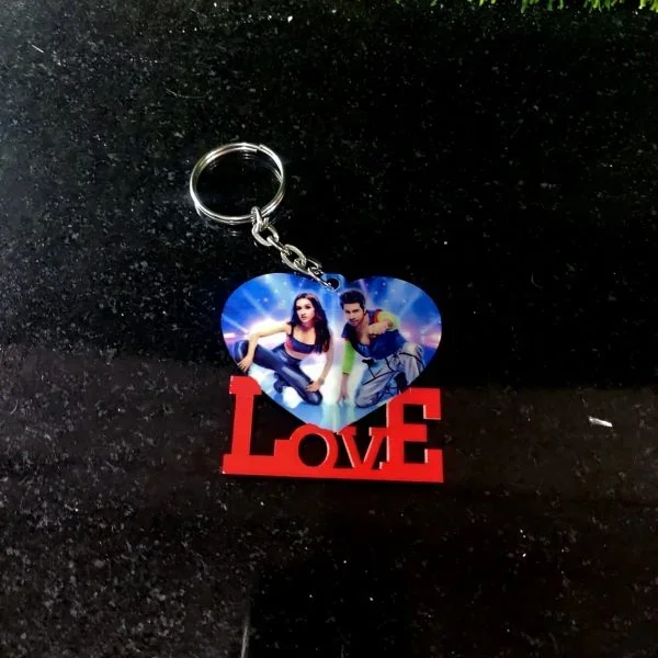 LOVE PHOTO KEYCHAIN