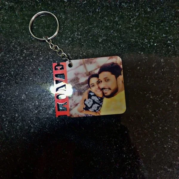 Alternative view of LOVE KEYCHAIN