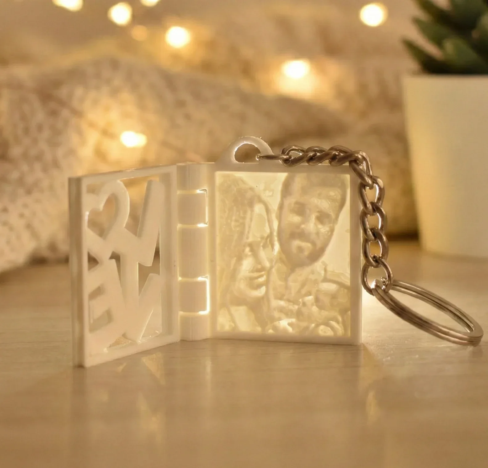 Personalized Photo Glow Keychain – Custom Light-Reveal Photo Gift - Image 8