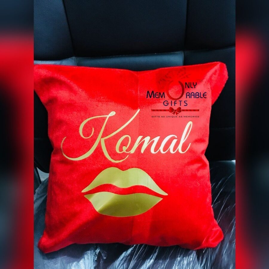 Alternative view of Couple Name Cushion