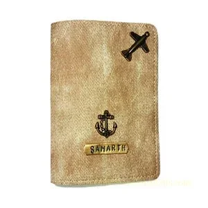 Beige Jeans Shade Passport Cover