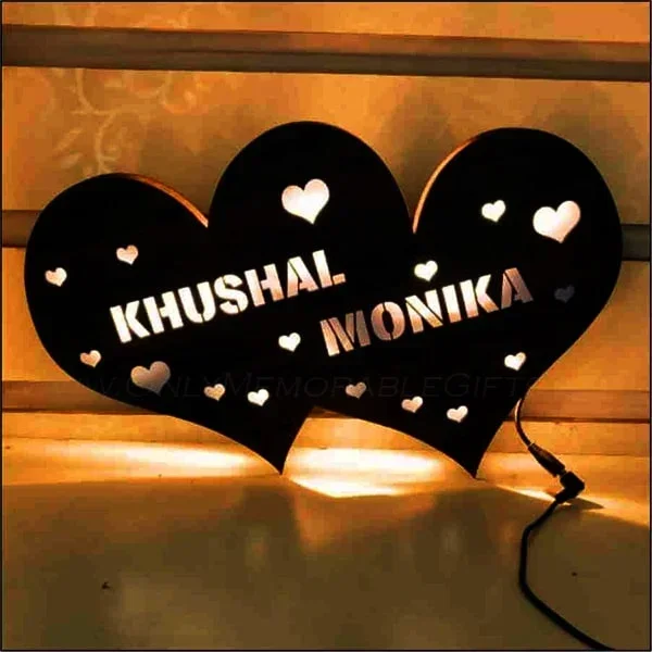 Double-Heart Led Frame