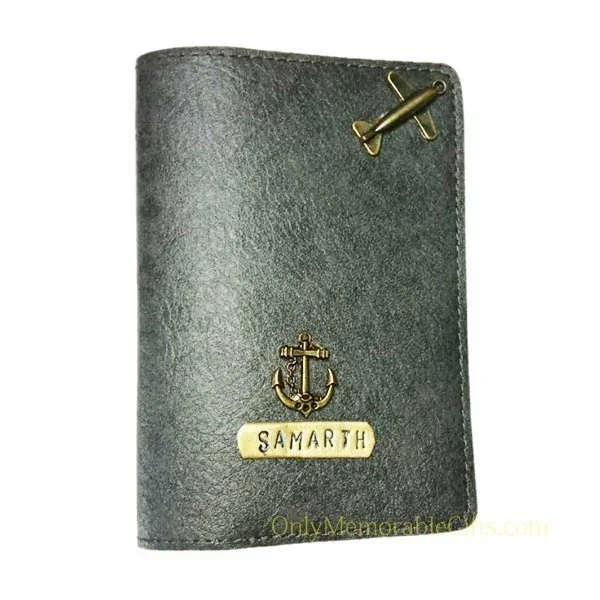 Grey Passport Cover