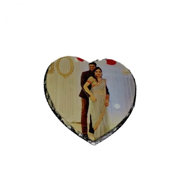 Alternative view of Heart photo stone