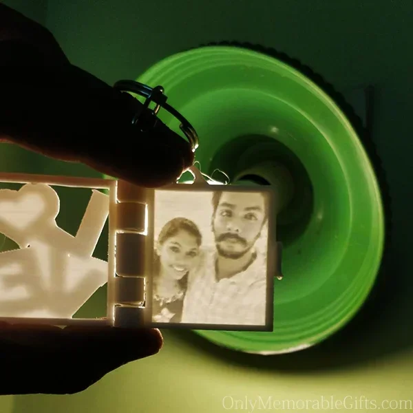 Personalized Photo Glow Keychain – Custom Light-Reveal Photo Gift - Image 4