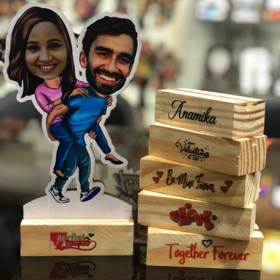 Young Couple Caricature