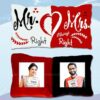 Mr & Mrs Right Cushion