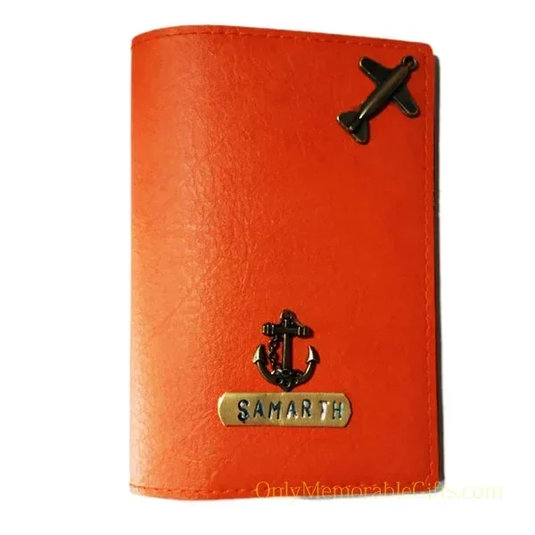 Orange Passport Cover