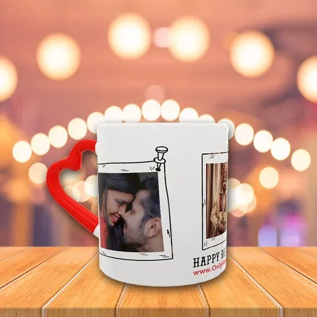 Polaroid Heart handle Mug