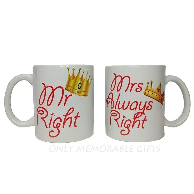 Mr & Mrs Right Mug