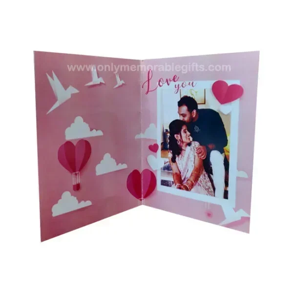 Alternative view of Valentine’s Video Card