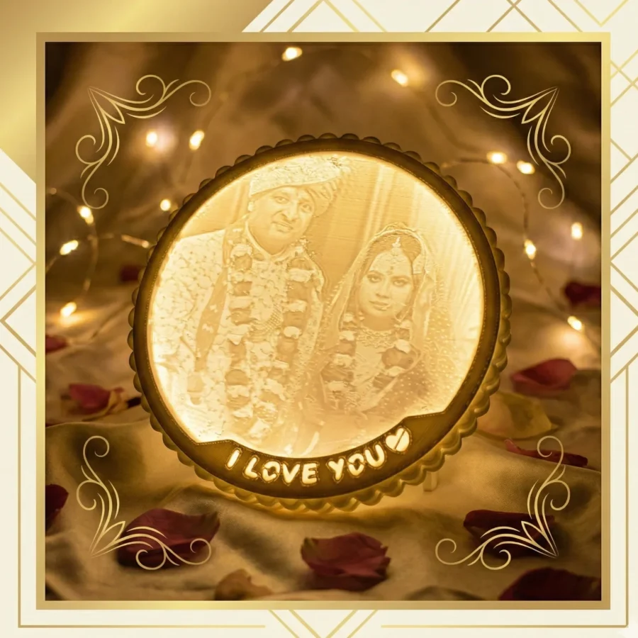 LED photo glow frame- Lithophane frame