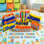 Personalized Kids Name Pencil Stand & Desk Organizer