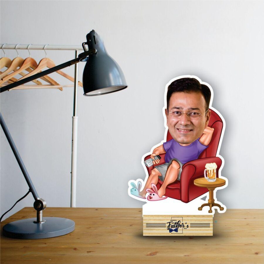 Personalized Relaxing Dad Caricature
