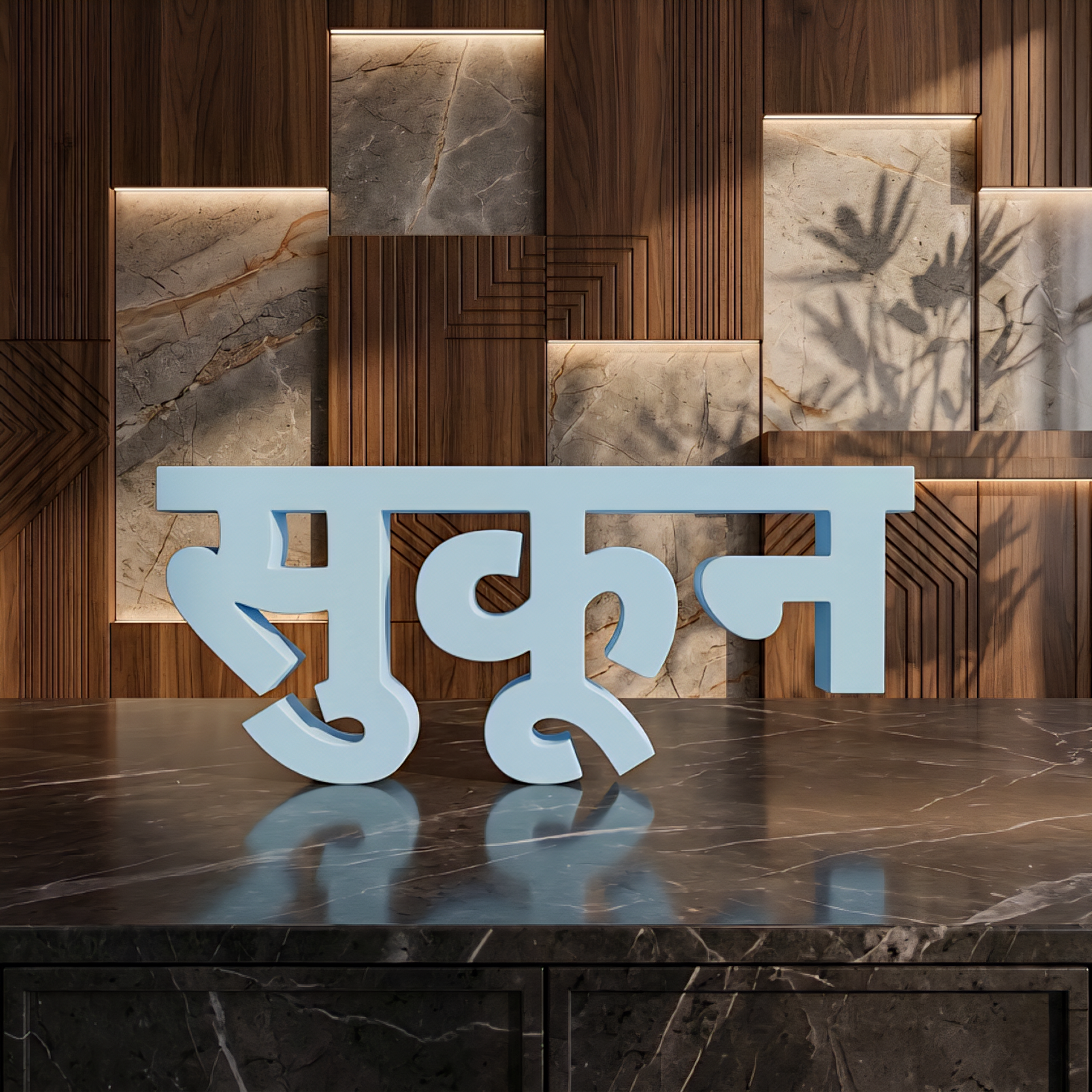 Sukoon Hindi Décor Showpiece